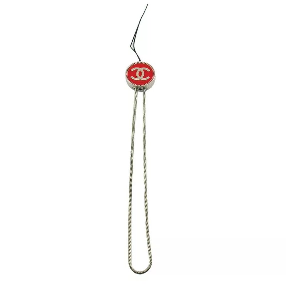 CHANEL strap coco mark silver bracket Authentic USED B1162 - Picture 4 of 4